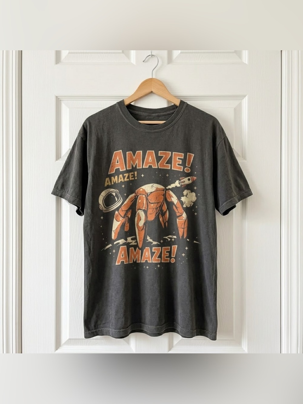 Project Hail Mary Rocky Amaze Space Black Graphic T-Shirt